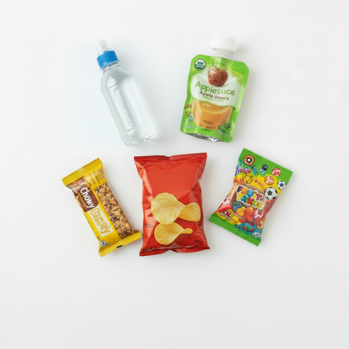The All-Star Pack snacks flat lay